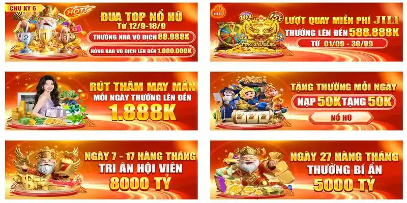 Khuyến mãi hấp dẫn tại nhà cái